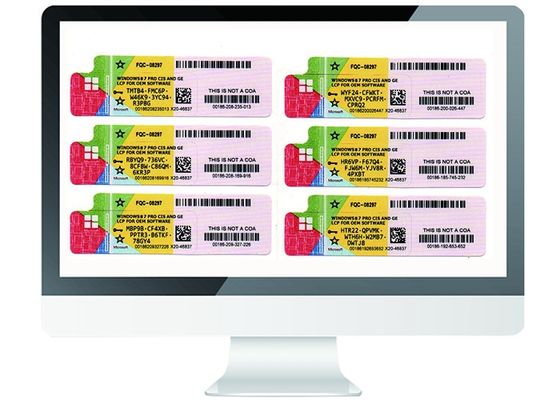 Multi - bit professionnel de la clé 64 de produit de Windows 7 de langue avec le label de COA
