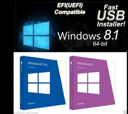 100% 진짜 Windows 8.1 1장의 PC 설치를 위한 직업적인 소매 상자 활성화 부호 1 열쇠