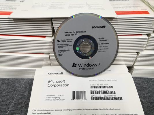 Englischer/Franzose-Windows 7-Berufssoem-Produkt-Schlüssel SP1 64Bit DVD
