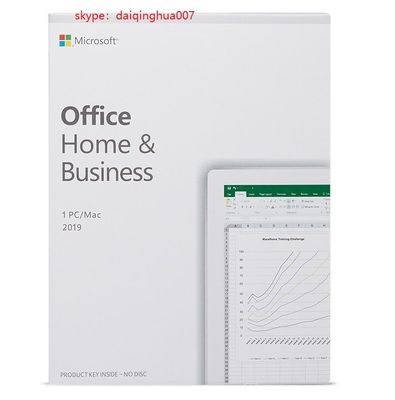 Activation 2019 en ligne de boîte de vente au détail du PC FPP Microsoft Office HB de MAC