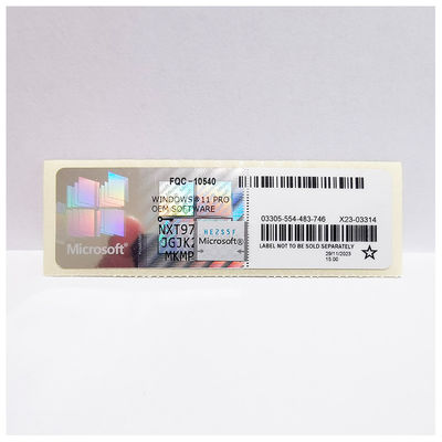 Win 10 Win 11 Professional Win 10 Win 11 Pro COA Sticker Retail Key 6 maanden garantie