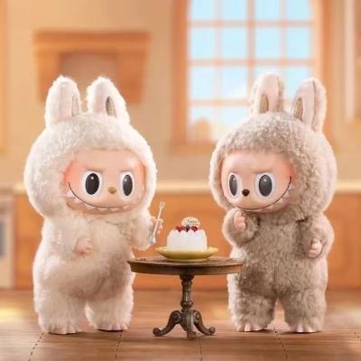 Originale Autentico Popmart Labubu Mostri Emozionanti Sedile Macaroni Scatole Cieco Figura Plüsch Bambola Carini Giocattoli Scatole Misteriose