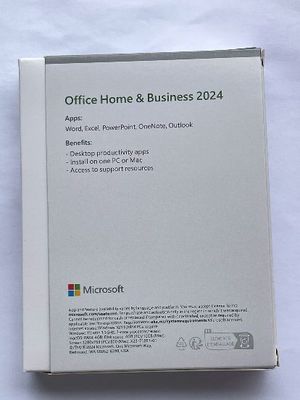 Office maison et entreprise 2024 Office HB 2021 Medialess Box Paquet complet clé de détail liant