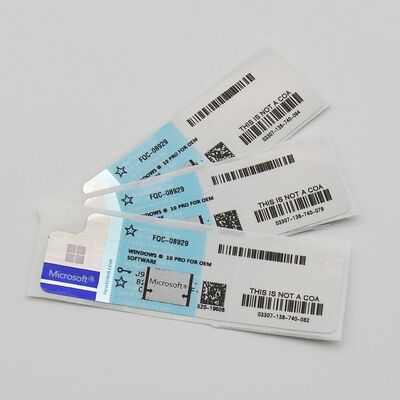 Microsoft Windows 10 PRO Sleutel 100% Online Activering Laptop Software COA Sticker