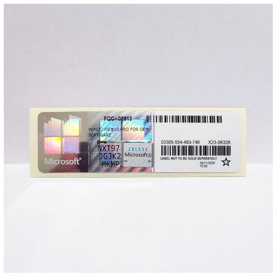 Windows 10 Pro COA Sticker With License Global Online Activation License 12 Months Guaranteed Win 10 Professional