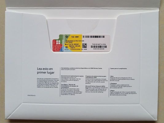 Gemakkelijke Gebruikende Originele Vensters 10 Prooem Dvd Multitaal met 64 bits met 32 bits