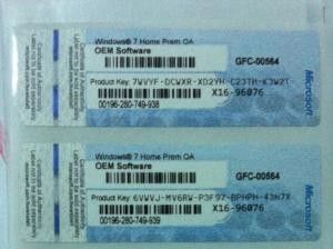 De Productcodecode van Home Premiumwindows 7 met 32 bits/met 64 bits voor Computer