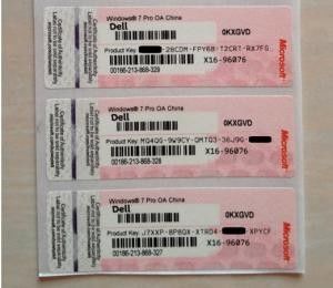 Microsoft Windows 7 Productcodesticker, Originele Winst 7 Procoa-Sticker