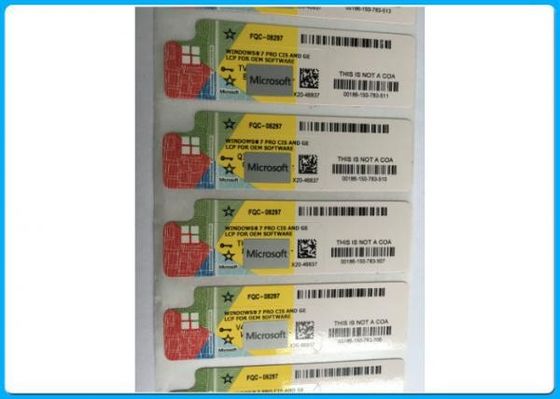 Betrouwbaar Microsoft Windows 7 de Sticker van de Productcodecode COA in goede staat