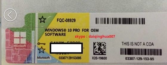 vensters met 64 bits 10 de Kleinhandelsversie van de Productcodecode Al Talenversie