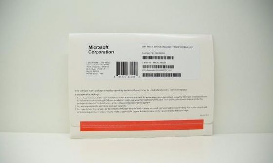 32 / 64 OEM van Windows 7 van de Professionele Pak voor altijd Geldige beetjes Garantie