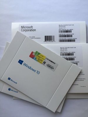 Versione del francese di DVD del bit del pacchetto 64 dell'OEM di Windows 10 di garanzia di tempo di vita pro
