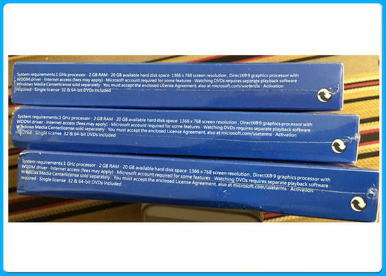 Venta al por menor del Pro Pack de Microsoft Windows 8,1 del producto auténtico 1 usuario 32bit 64bit por completo