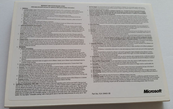 De Engelse Gediplomeerde Software met 64 bits van de Versiemicrosoft windows server 2008 R2