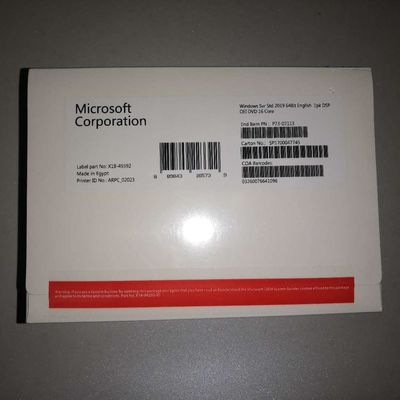 De Engelse Microsoft Windows Server 2019 Echte Standaarddvd met 64 bits activeert