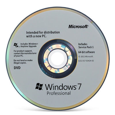 Pro clé cd d'OEM de Microsoft Windows 7 globaux avec la garantie de temps de la vie de DVD