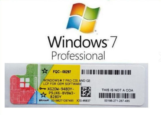 Version de bit du professionnel 64 du MS Windows 7 pleine, pro clé de Coa de Windows 7 pour un PC