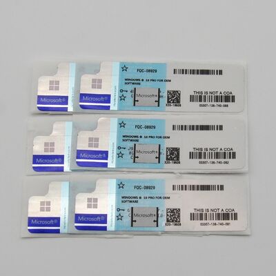Microsoft Windows 10 PRO Key 100% Online-Aktivierung Laptop Software COA-Aufkleber