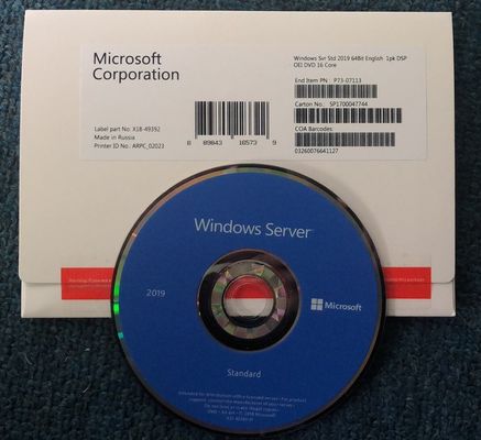 Genuine Windows Server 2019 Standard Edition DVD 64 Bits 100% Online Activation